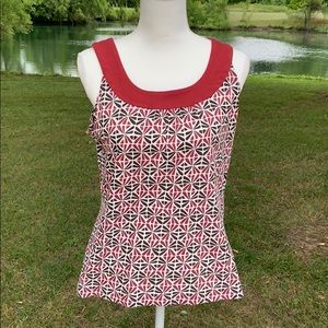 Liz&Co Tank Top Terra-cotta Red Color EUC Size M